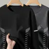 [Envio Rápido] Camiseta masculina de manga comprida, nova coleção outono 2026, camiseta de manga comprida estampada, estilo masculino