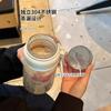 Taza con asa portátil, Taza de té para el hogar, Vaso de agua de borosilicato alto de aspecto elegante, Vaso de vidrio simple de gran capacidad resistente a altas temperaturas
