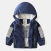Jaqueta Infantil Fina 2026 Novo Estilo Jaqueta de Primavera e Outono para Meninos Moletom com Zíper para Bebê Roupas Infantis Estilosas Atacado Tendência
