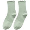 Calcetines con Volantes para Mujer, Calcetines hasta la Mitad de la Pantorrilla, Estilo Fino de Verano, Estilo Ins Japonés, Calcetines Holgados, Calcetines Largos, Modernos, Versátiles, Transpirables, Absorbentes del Sudor