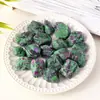 Pedra Bruta de Cristal Natural, Pedra Triturada de Gema Vermelha e Verde, Pedra Difusora de Aroma para Óleos Essenciais, Pedra para Paisagismo de Aquário, Ornamento de Cristal