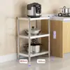 Estantería de Pie Estante de Almacenamiento Horno de Microondas Estante de Cuatro Niveles Estante para Horno Acero Inoxidable Estante de Almacenamiento de Cocina Multicapa Estante de Almacenamiento de Cinco Niveles