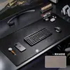 Tapete de Couro com Padrão de Crocodilo para Mesa de Computador Extra Grande Mouse Pad para Jogos Preto Tapete para Teclado de Mesa de Escritório