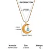 Collar con Cola de Pez Serie Playa Oceánica de Acero de Titanio Chapado en Oro Transfronterizo Europeo y Americano para Mujer, Cadena para Clavícula de Estilo de Nicho de Gama Alta