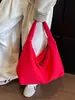 Bolsa de Lona Ligera Sencilla para Mujer 2026 Nuevo Otoño Estilo Coreano Bolsa Tote de Gran Capacidad Bolso Cruzado Versátil Casual