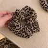 Faixa de cabelo com estampa de leopardo retrô para mulheres com rabo de cavalo, corda de cabelo, alta elasticidade e elástico durável, faixa de cabelo de alta pressão com caveira