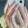 Esmalte de Uñas Dorado Cereza Champaña, Sin Horno, Estilo Nuevo, Larga Duración, No se Desvanece, Secado Rápido, Blanqueador, Aplicación en Manos y Pies, Esmalte de Uñas Brillante