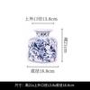 Jarrón de Cerámica Jingdezhen Porcelana Azul y Blanca Peonía China Porcelana Vintage Flor de Peonía de la Edad Media Cerámica para Sala de Estar Adornos Florales
