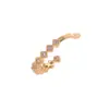 Estilo Francés Exquisito de Alta Gama Accesorios para Orejas Moda Ins Estilo de Hong Kong Elegante Cuadros de Diamantes Diseño Simple Hebilla para Oreja Clip para Hueso de la Oreja para Mujeres
