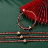Festival do Barco Dragão corda de cinco cores pulseira de zongzi pequeno bebê feminino bebê linha de cinco cores corda de mão corda vermelha tecida para crianças do sexo masculino