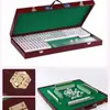 Set de mahjong plegable con mesa, lindo mini mahjong portátil para exteriores, mahjong pequeño de tamaño mediano