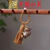 Pingente Chaveiro Cavalo Pintado, Ornamento Pendurado Carruagem de Cavalo Esculpida em Sândalo Yiming Xianyuan, Pingente de Bolsa, Corrente para Celular Presente