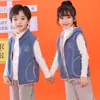 Chaleco Polar para Niños Otoño e Invierno Engrosado Cálido con Capucha para Niños y Niñas