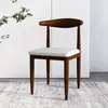 Silla de Comedor Silla de Dormitorio Taburete para Escritorio de Estudio Silla de Cuerno de Imitación de Madera Maciza para el Hogar Silla con Respaldo Silla de Mesa de Comedor Moderna y Sencilla