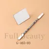 Paleta Quadrada de Aço Inoxidável Conjunto de Paletas de Maquiagem Ferramentas de Beleza para Artista de Maquiagem Mistura de Base Líquida