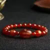 Ágata Roja Natural Obsidiana Zodiaco Benmingfo Año Viejo Cuentas de Transferencia Pareja Agitar Rápido Fábrica Comercio Electrónico