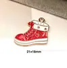 142 Colgantes de Navidad Colgantes de Aleación con Gota de Aceite Accesorios para Joyería DIY Colgante de Papá Noel Muñeco de Nieve Campana