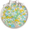 Cuentas redondas de arroz de vidrio de jade de imitación de excelente calidad, de color sólido, para uso doméstico, accesorios de joyería para bricolaje, material para pulsera de cuentas hecho a mano