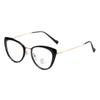 Gafas de ojo de gato retro para mujer de alta gama moda europea y americana lentes ultraligeras planas sin artefacto de maquillaje montura de gafas al por mayor