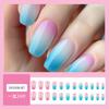 Uñas Postizas Transfronterizas Uñas Portátiles de Longitud Media Manicura Removible Uñas Portátiles Productos Terminados Uñas al por Mayor