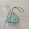 Bolso Bowling Trendy Estilo Coreano para Mujer 2026 Nuevo Lunares Gran Capacidad Bolso de Hombro Moda Bolso Almohada para Viajes