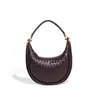 Nueva Moda Transfronteriza Bolso de Media Luna Tejido Hecho a Mano Puro Bolso de Mano Casual para Mujer Bolso de Hombro/Axila de Nicho Tipo Dumpling