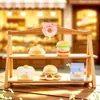 Tienda de Comida para Gatos Caja Sorpresa Dibujo Animado Juguete de Moda Figura Adorno de Escritorio Serie Gato Artesanía Decorativa de Resina Venta al por Mayor
