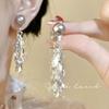 Pendientes de Pedrería Exagerada Super Brillantes de Lujo Ligero para Graduación y Noche, Pendientes de Botón Elegantes y Geniales, Pendientes de Diosa