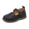 Zapatos de Cuero para Niños Primavera 2024 Nuevo Versión Coreana Zapatos de Interior para Jardín de Niños Estilo Universitario Zapatos de Bebé 1606