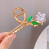 Grampo de Cabelo com Strass e Pérolas, Presilha Pequena e Delicada, Mini Presilha de Garra para a Parte de Trás da Cabeça, Acessório de Cabelo da Moda, Novo Modelo 2026