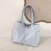 Bolsa de Lona Casual Fofa de Grande Capacidade Estilo Coreano 2026 Nova Moda Primavera Tendência Versátil Bolsa de Ombro Tote Transversal