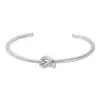 Pulsera Trenzada de Anillo Liso Retro Europea y Americana para Mujer, Lujo Accesible, Diseño de Alta Gama, Elegante de Moda, Pulsera Versátil para el Día a Día