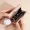 2025 Nueva Cartera para Mujer Corta Estudiante Dama Hebilla Simple Portatarjetas Monedas Cartera Multifuncional Pequeña y Fresca