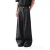 Pantalones Negros para Hombre Margiela Cleanfit Primavera y Otoño Pierna Ancha Holgados Casuales Pantalones de Traje Profesionales de Moda Tendencia