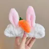 Diadema divertida estilo coreano de dibujos animados para mujer, con diseño de peluche, perfecta para usar al aplicar mascarillas faciales o lavarse la cara, y también adecuada para crear un peinado de coleta alta.