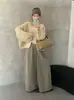 Cardigan Suéter de Punto Holgado Suave y Perezoso Estilo Coreano 2025 para Mujer Otoño e Invierno Elegante Casual Petite Chaqueta Versátil