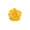 Colgante de corazón romántico de rosa de oro puro 999, collar de flor de lujo ligero, regalo para el Festival Qixi y el Día de San Valentín, disponible para entrega
