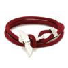 Simples Novo Milan Line Estilo Oceano Cauda de Baleia Pulseira Distintiva Versátil Ano da Vida Casal Trançado Cordão Vermelho