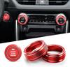 Adecuado para 20-23 Toyota Rongfang RV4 perilla de aire acondicionado anillo brillante Weilanda anillo de moldura interior cubierta de anillo de arranque