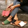 Punto Transfronterizo 2024 Nuevas Sandalias de Plataforma de Cuña para Comercio Exterior para Mujer de Fondo Grueso para Mujer Casual Ligeras Talla Grande
