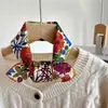 Pañuelo Cuadrado Pequeño de Algodón y Lino Floral Delgado para Primavera y Verano para Mujer, Pañuelo de Seda Estampado Versátil, Pañuelo Decorativo Multifuncional para la Cabeza y Lazo para el Cabello