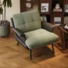 Sillón individual de lujo ligero estilo italiano, diseño vintage wabi-sabi, sofá de ocio de diseñador para el hogar, casa de huéspedes, hotel y uso en reuniones