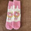 Calcetines de terciopelo de visón rosa para mujer estilo coreano con forro polar gruesos y cálidos para dormir calcetines de invierno lindos peludos calcetines de confinamiento