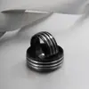 Anillo de Acero Inoxidable Acero de Titanio Anillo para Dedo Índice de Hombre Placa Ligera Venta Caliente Transfronteriza Moda Personalizada Europea y Americana Anillo de Pareja al por Mayor