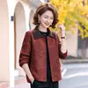Chaqueta de solapa estilo Otoño Primavera Temperamento para Mujer Bloques de Color Temperamento Moda Casual para Mujeres Mayores Chaqueta Superior Mujer