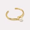 Nuevo Diseño Nicho de Moda Versátil Elegante Multielemento Alambre Metálico Torcido Pulsera de Perlas Joyería de Lujo Ligero