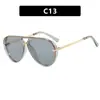 Gafas de Sol con Forma de Sapo Simples 2025 Nuevas Gafas de Sol Europeas y Americanas de Moda Versátiles Retro para Conducir Viajes