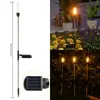 Luces Solares de Paisaje Transfronterizas, Luces de Jardín para Exteriores, Luces de Suelo Impermeables, Luces de Suelo Decorativas de Acero Inoxidable, Iluminación de Farolas
