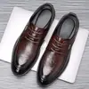 Zapatos de piel para hombre de alta calidad frotados a mano zapatos de vestir business casual zapatos de hombre tendencia británica mocasines slip-on