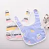 Baberos para Bebé para Primavera y Verano, Gasa de Algodón, para Niños y Niñas, Anti-Escupir, de 0 a 1 Año, Baberos Absorbentes, Toalla de Saliva en Forma de U, Suave